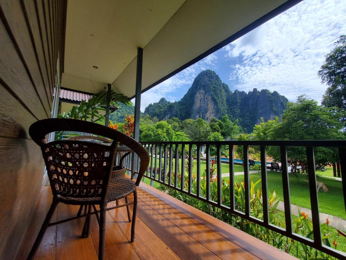 Bearlinbungalow Vang Vieng Exterior foto