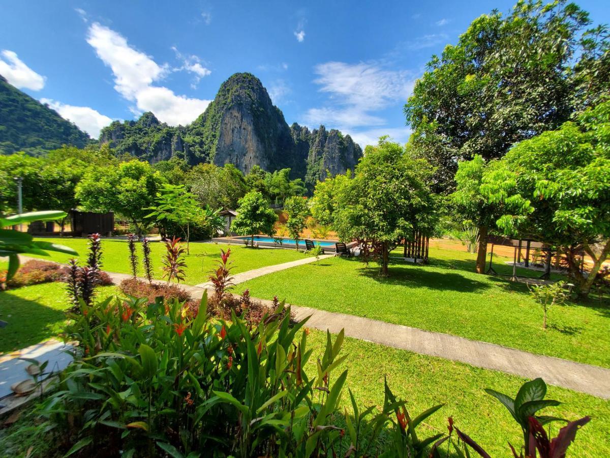 Bearlinbungalow Vang Vieng Exterior foto