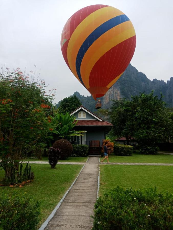 Bearlinbungalow Vang Vieng Exterior foto