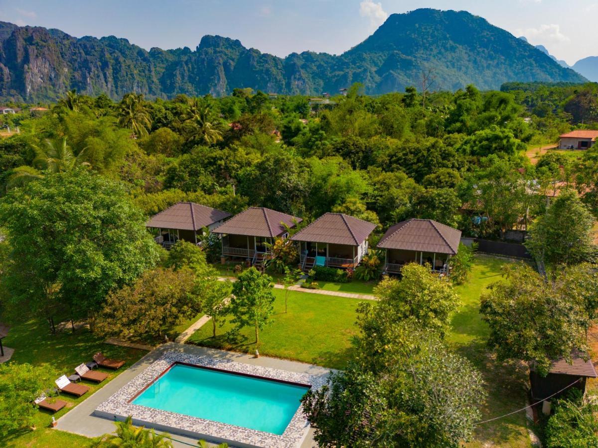 Bearlinbungalow Vang Vieng Exterior foto